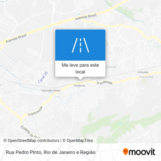 Rua Pedro Pinto mapa