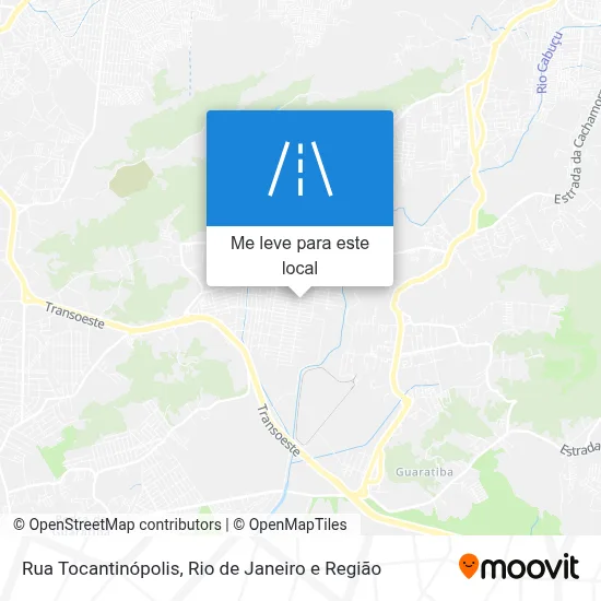 Rua Tocantinópolis mapa