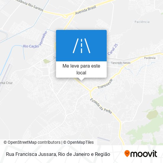 Rua Francisca Jussara mapa
