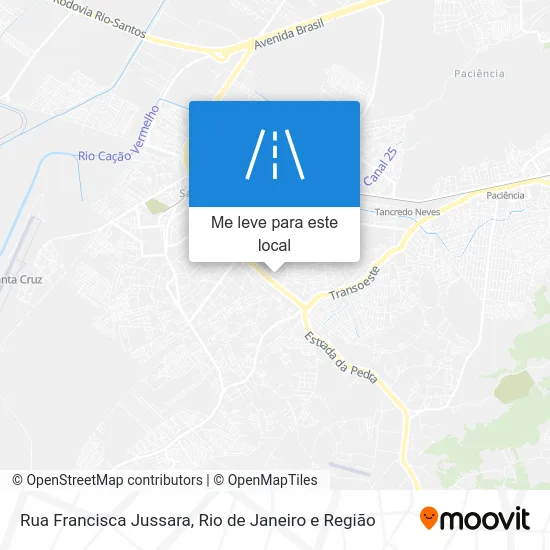Rua Francisca Jussara mapa