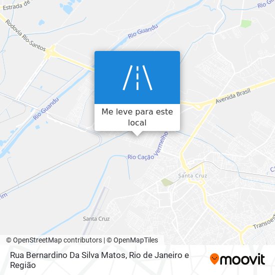 Rua Bernardino Da Silva Matos mapa