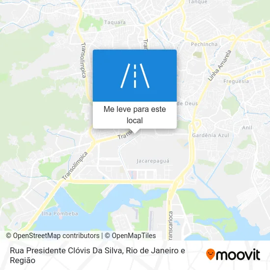 Rua Presidente Clóvis Da Silva mapa