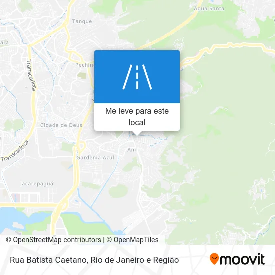 Rua Batista Caetano mapa