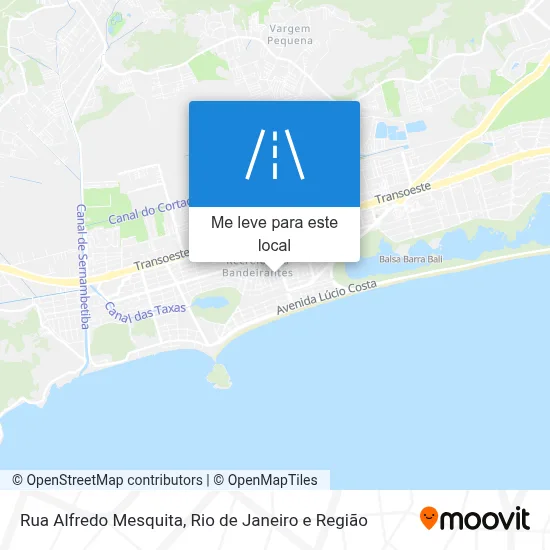 Rua Alfredo Mesquita mapa