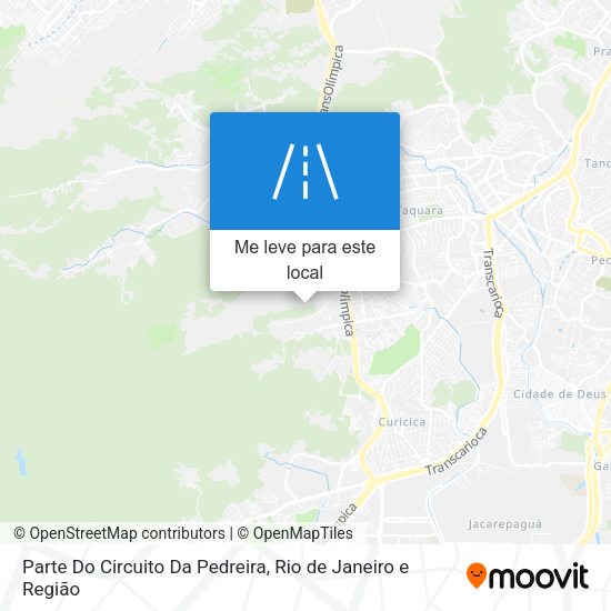 Parte Do Circuito Da Pedreira mapa
