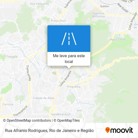 Rua Afranio Rodrigues mapa