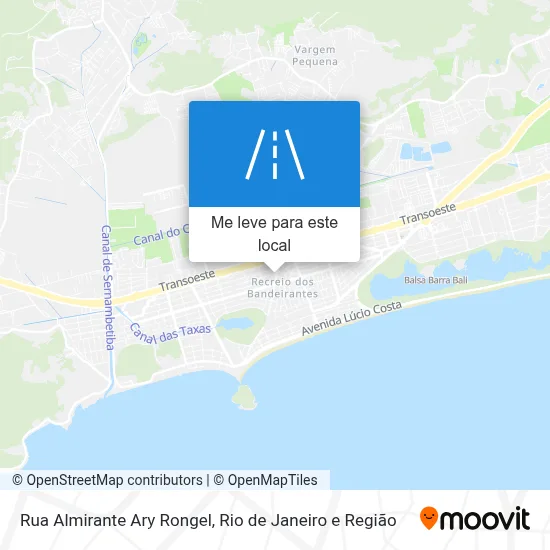 Rua Almirante Ary Rongel mapa