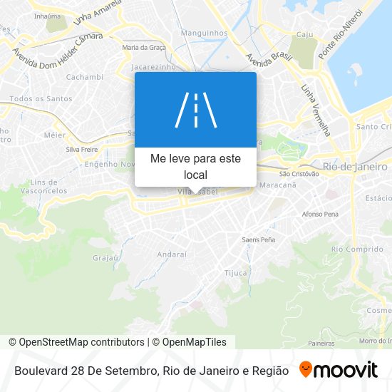 Boulevard 28 De Setembro mapa