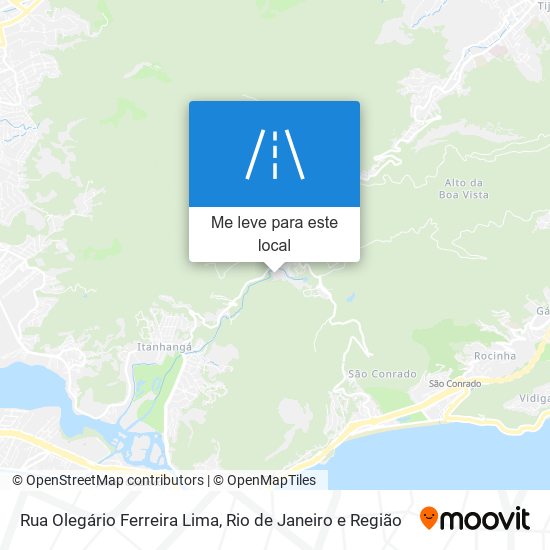 Rua Olegário Ferreira Lima mapa