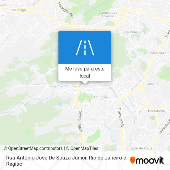 Rua Antônio Jose De Souza Junior mapa