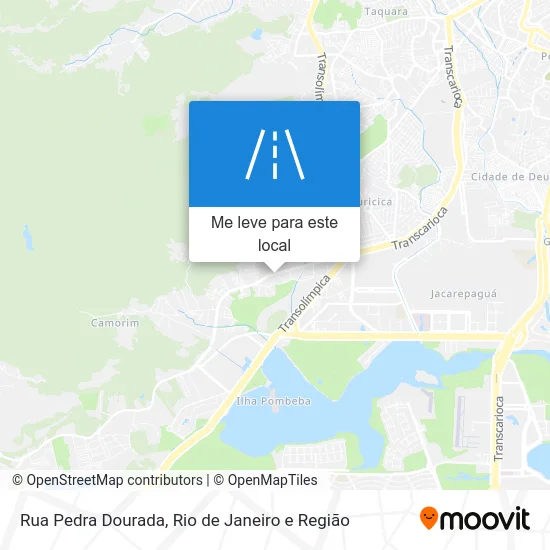 Rua Pedra Dourada mapa