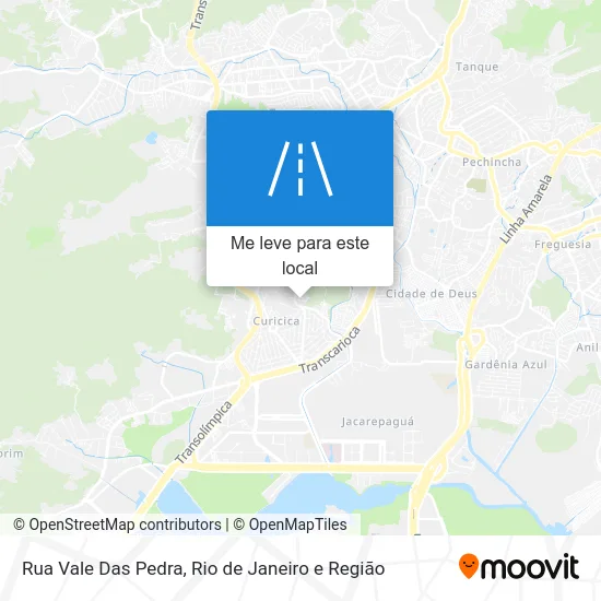 Rua Vale Das Pedra mapa