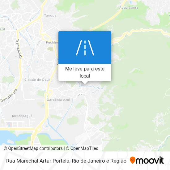 Rua Marechal Artur Portela mapa