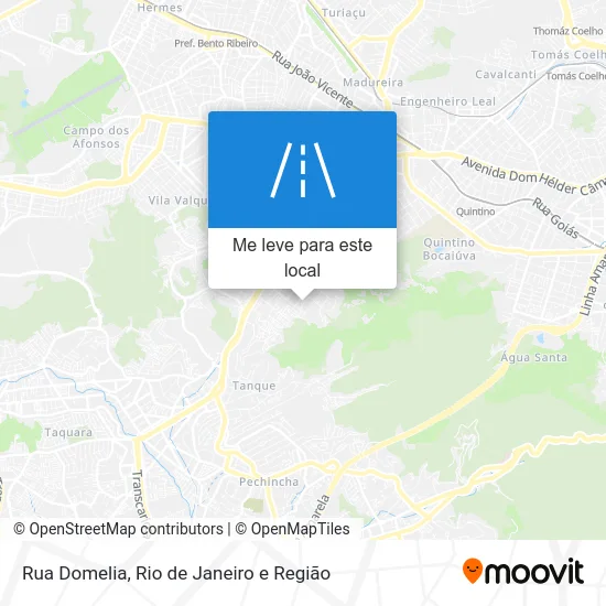 Rua Domelia mapa