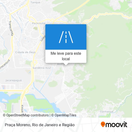 Praça Moreno mapa