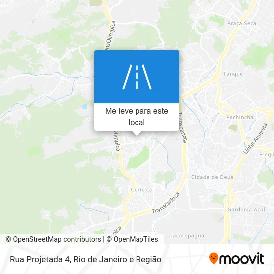 Rua Projetada 4 mapa