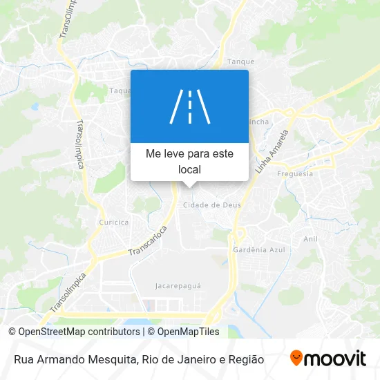Rua Armando Mesquita mapa
