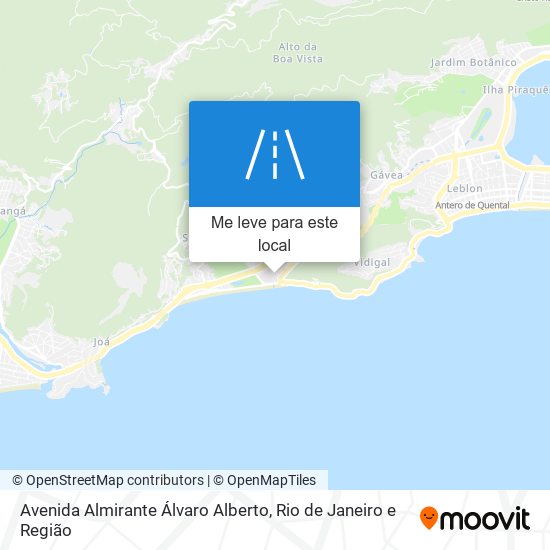 Avenida Almirante Álvaro Alberto mapa