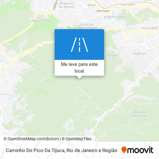 Caminho Do Pico Da Tijuca mapa
