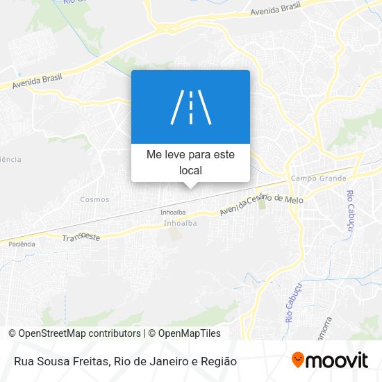 Rua Sousa Freitas mapa