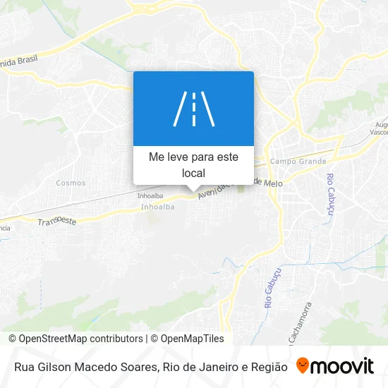 Rua Gilson Macedo Soares mapa