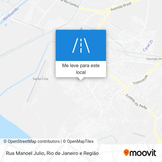 Rua Manoel Julio mapa