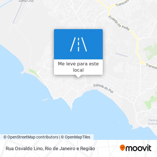 Rua Osvaldo Lino mapa