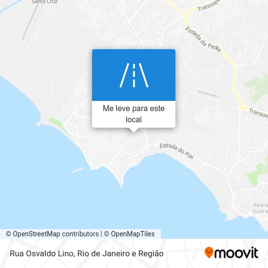 Rua Osvaldo Lino mapa