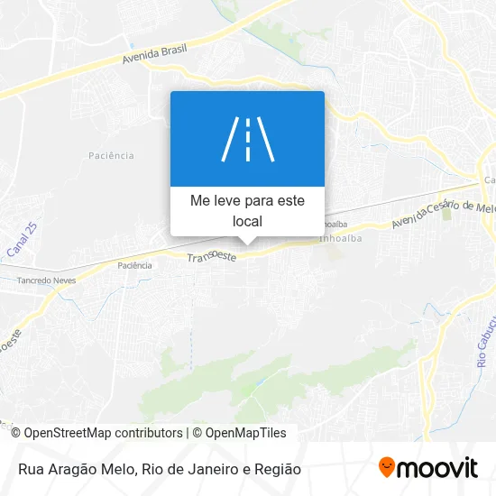 Rua Aragão Melo mapa