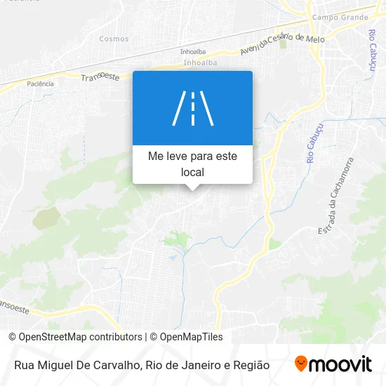 Rua Miguel De Carvalho mapa
