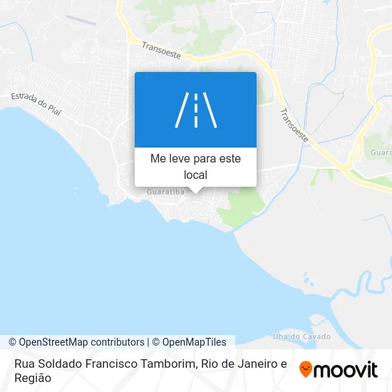 Rua Soldado Francisco Tamborim mapa