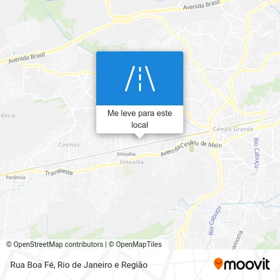 Rua Boa Fé mapa