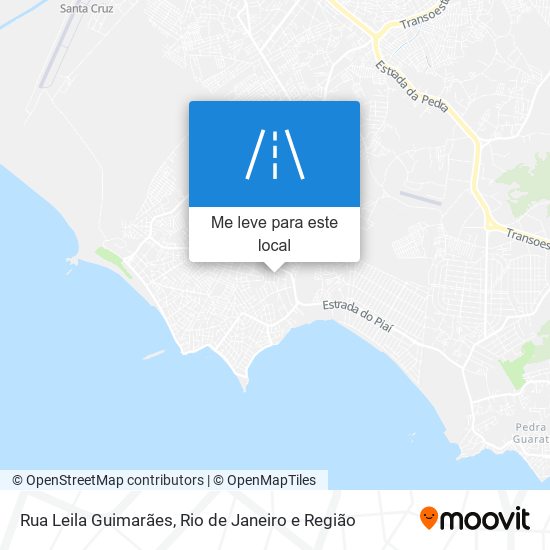 Rua Leila Guimarães mapa