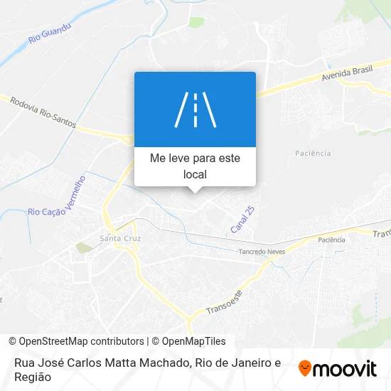 Rua José Carlos Matta Machado mapa