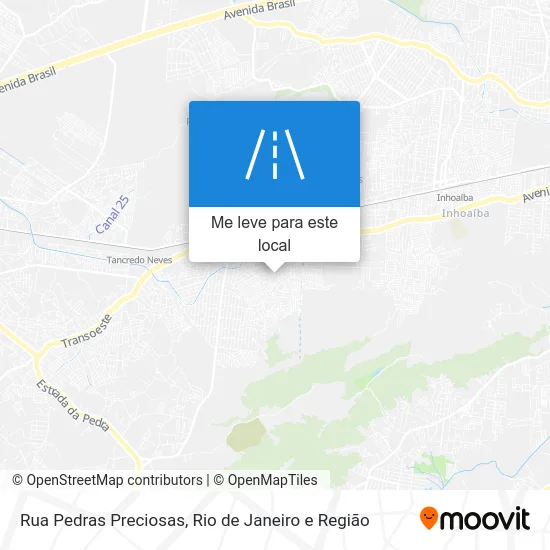 Rua Pedras Preciosas mapa