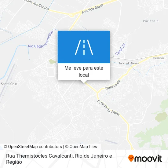 Rua Themistocles Cavalcanti mapa