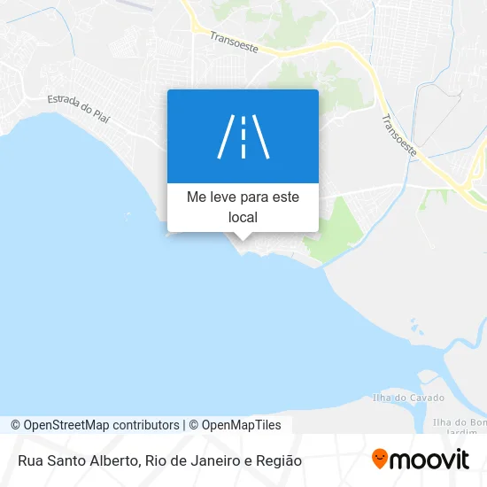 Rua Santo Alberto mapa