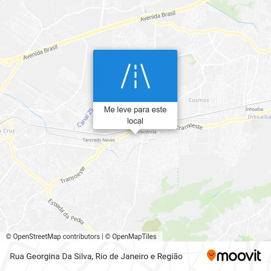 Rua Georgina Da Silva mapa