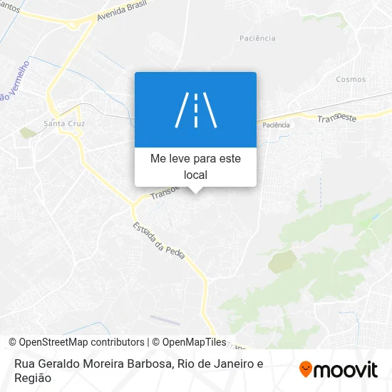 Rua Geraldo Moreira Barbosa mapa