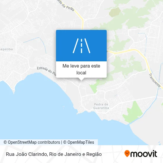 Rua João Clarindo mapa