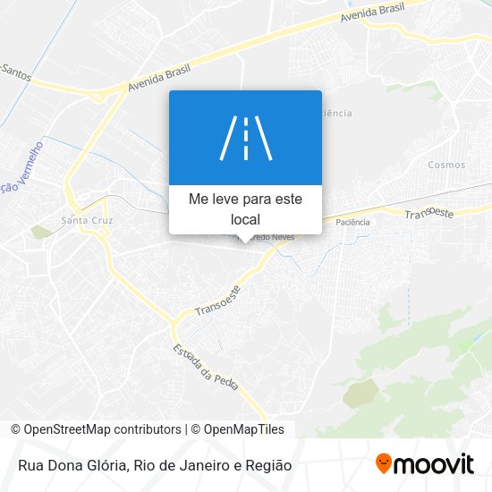 Rua Dona Glória mapa