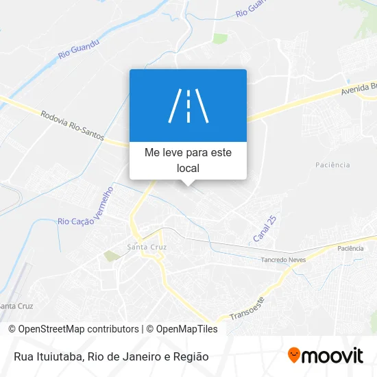 Rua Ituiutaba mapa
