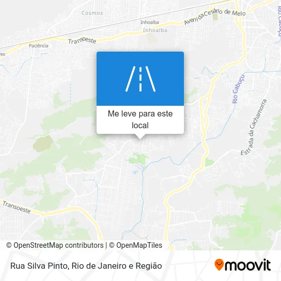 Rua Silva Pinto mapa