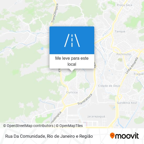 Rua Da Comunidade mapa