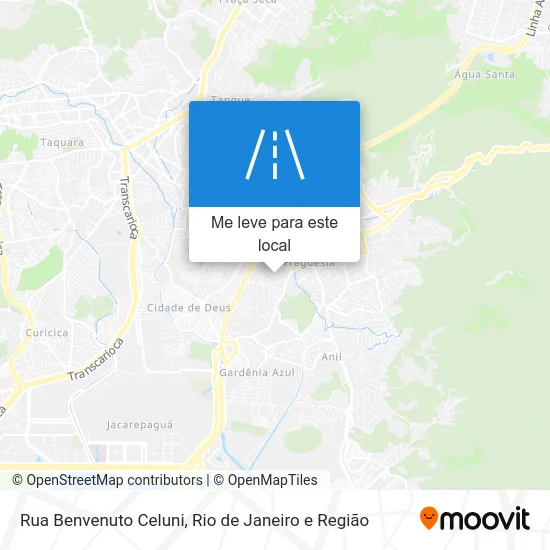 Rua Benvenuto Celuni mapa