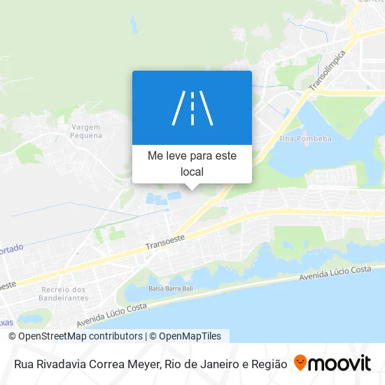 Rua Rivadavia Correa Meyer mapa