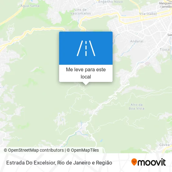 Estrada Do Excelsior mapa