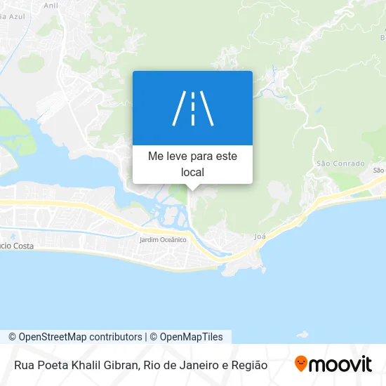 Rua Poeta Khalil Gibran mapa