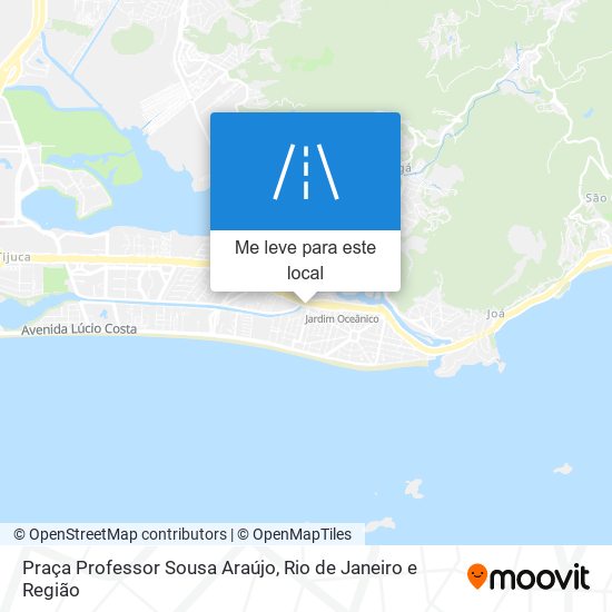 Praça Professor Sousa Araújo mapa