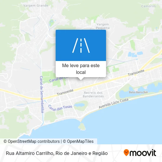 Rua Altamiro Carrilho mapa
